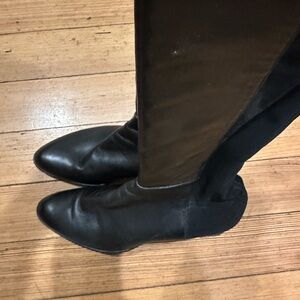EUC Stuart Weitzman Black Knee-High stretch Boots Sz 10